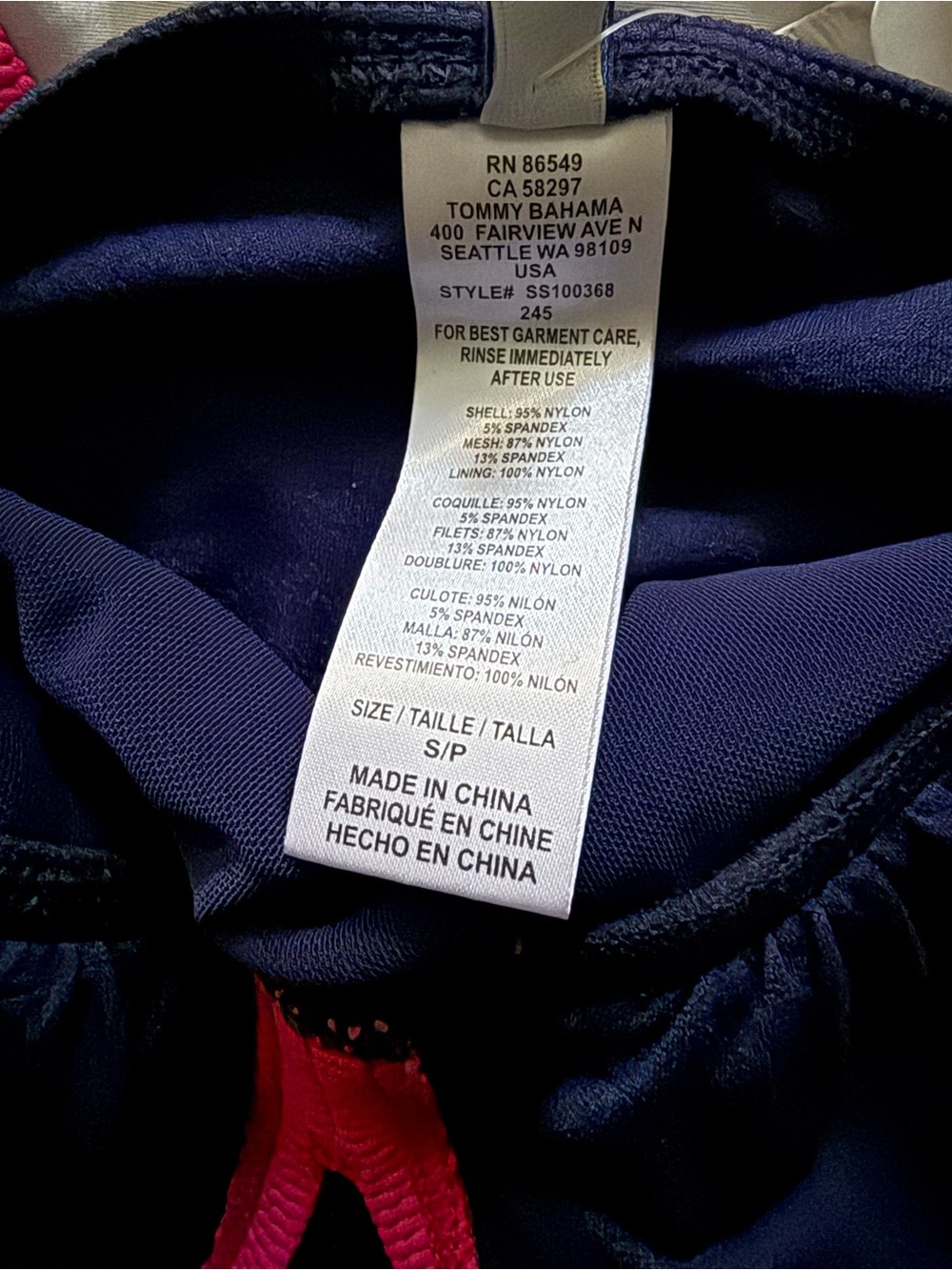 Tommy Bahama Colorblock tankini - Picture 2 of 3